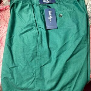 Walter Hagen Teal Men's Flat Front Shorts